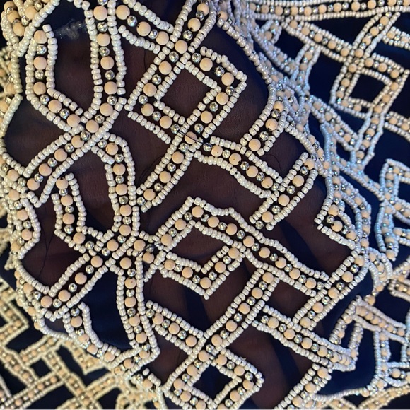 Parker Beaded Silk top size S - Picture 13 of 14